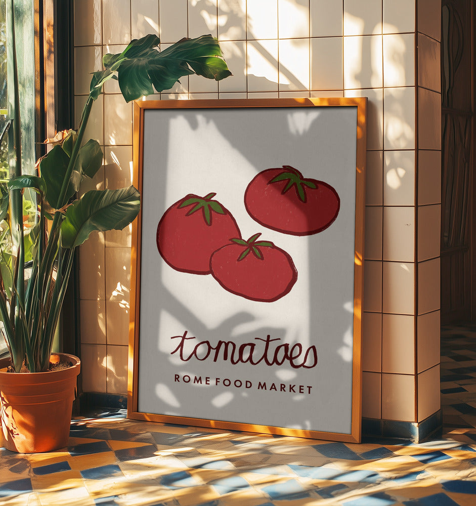 Food Art - Tomaten Rom Lebensmittelmarkt | Poster