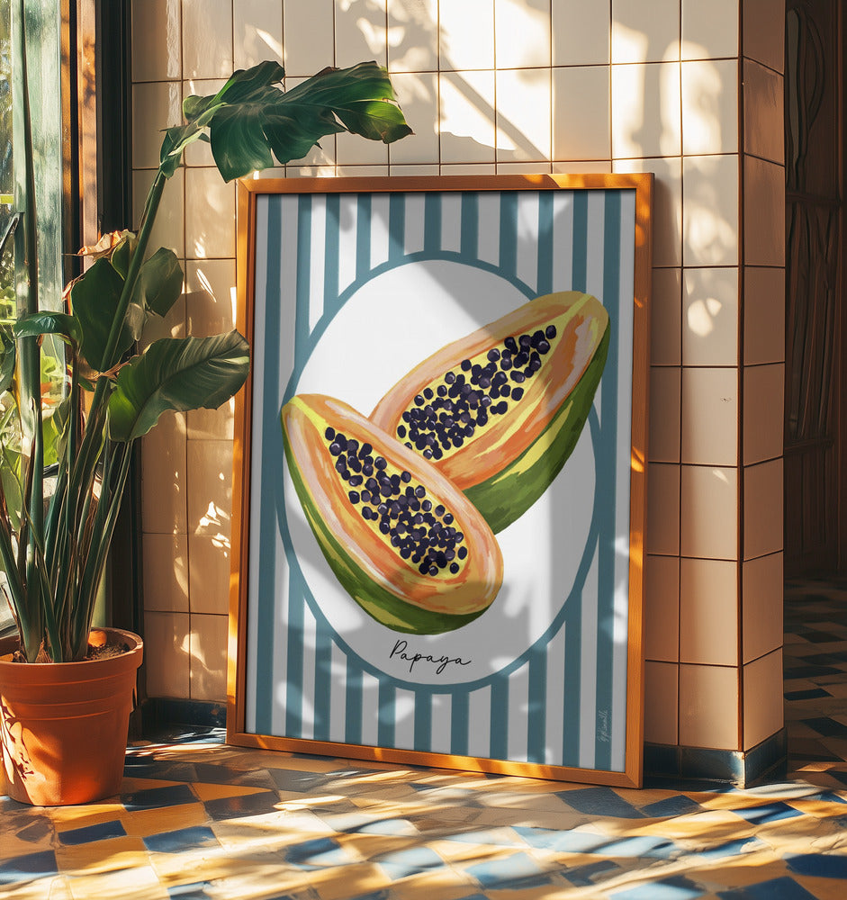 Papaya | Poster - Kunstdruck