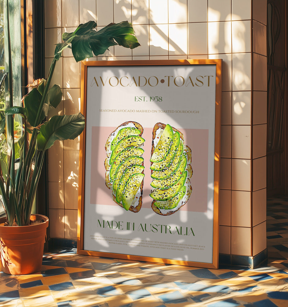 Toast mit Avocado | Poster