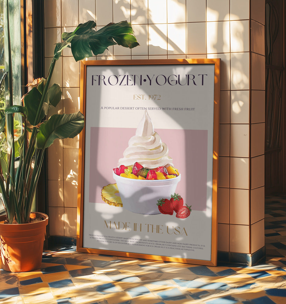 Virvel av fryst yoghurt | Poster