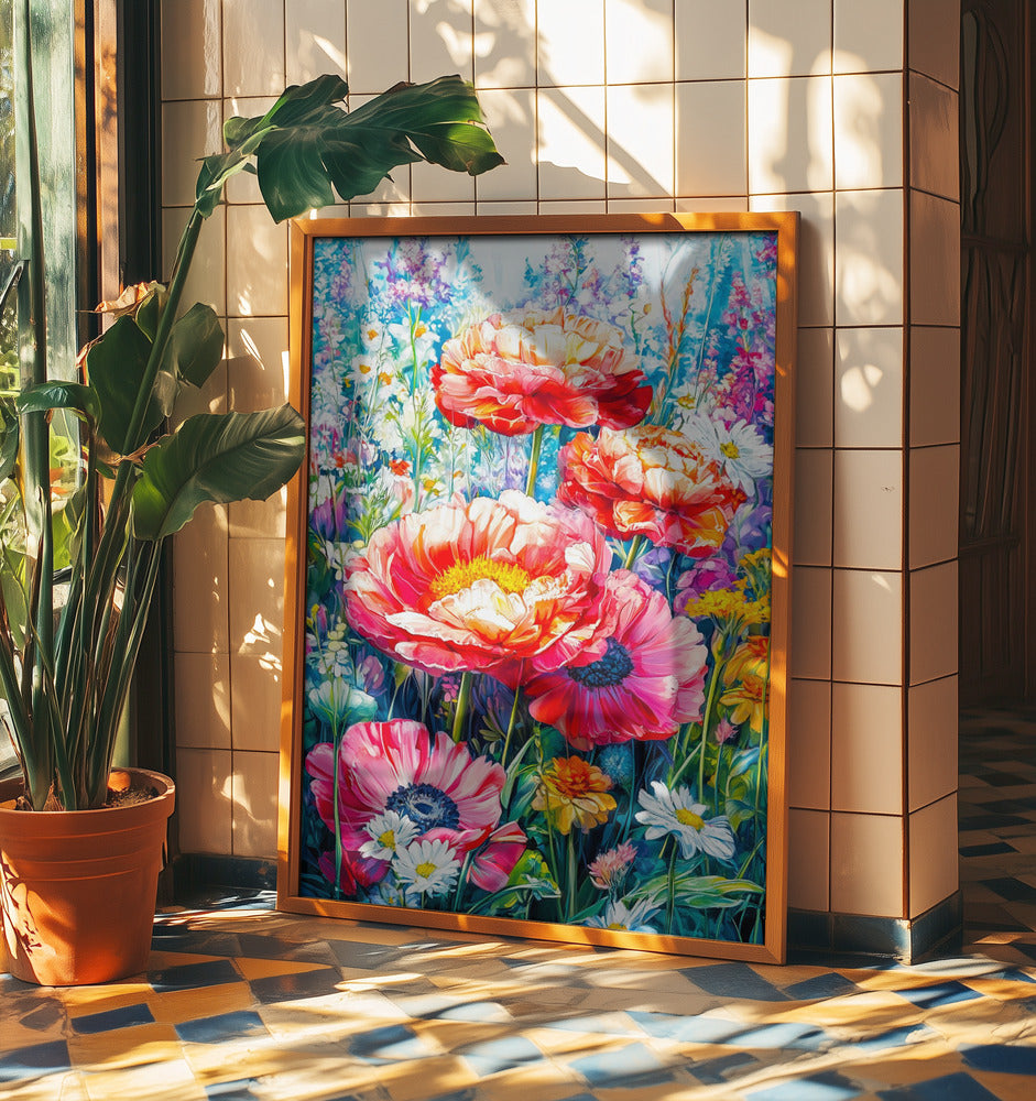 Wildflower Meadow Evergreen Flowers | Poster