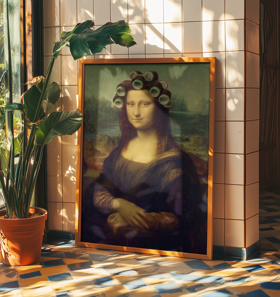 Mona Lisa - den lockiga flickutgåvan | Poster