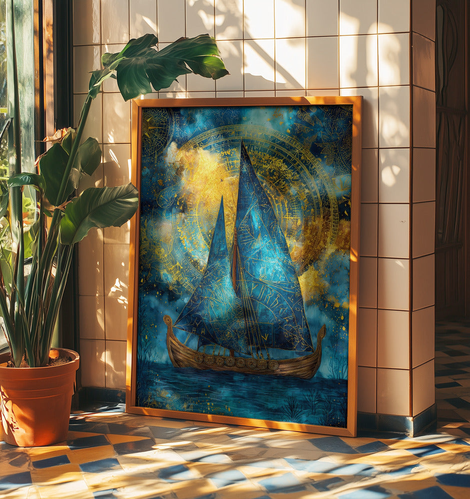 Nautica Sea Art Aquarellschiff (28) | Poster