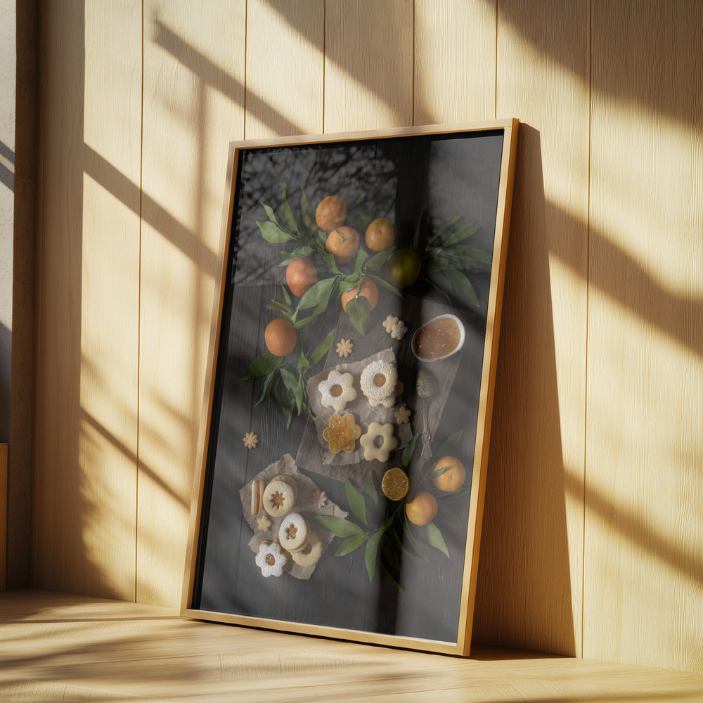 Mandarin Linzer Cookies | Poster