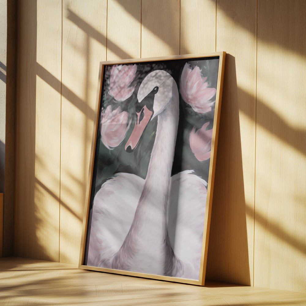 Swan In The Pond | Poster