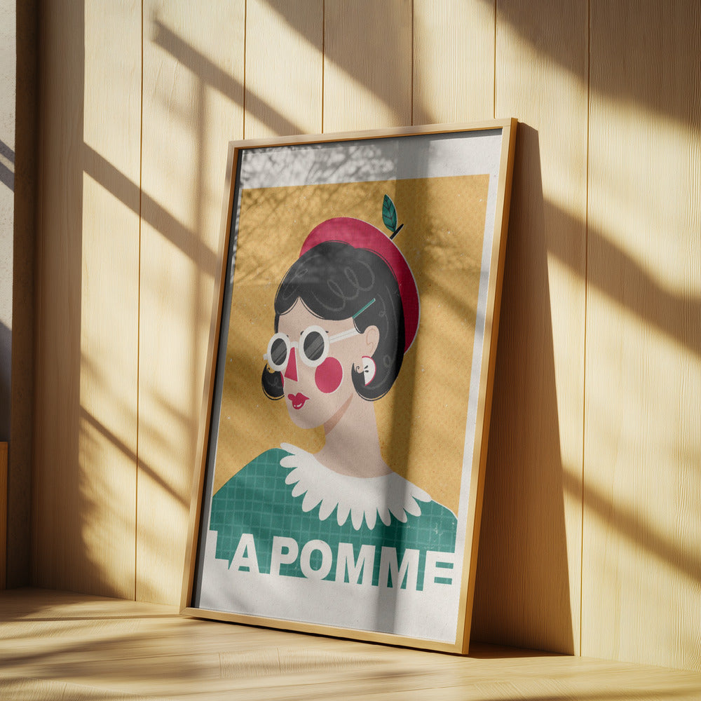 Het Franse modeportret van Apple | Posters - Kunstdrukken