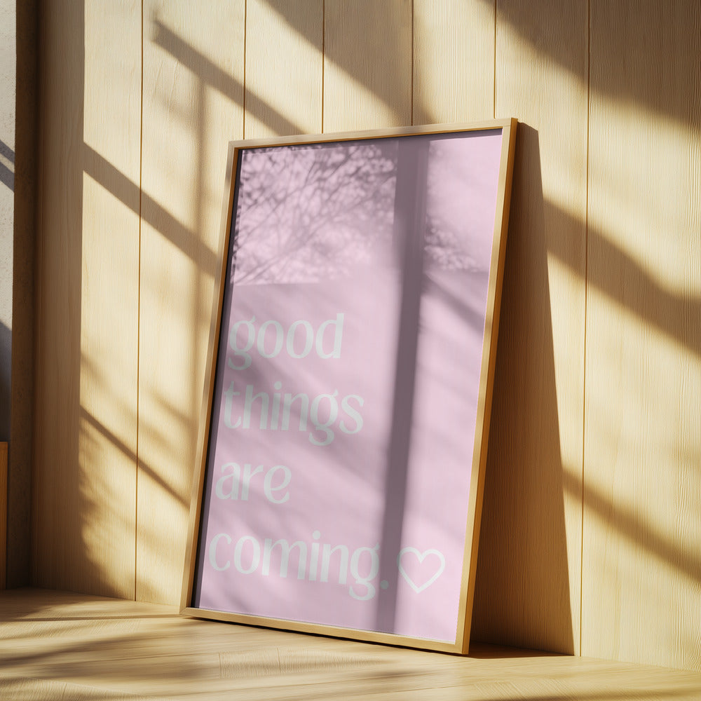 Håbefuld lyserød brise | Plakater - Kunsttryk