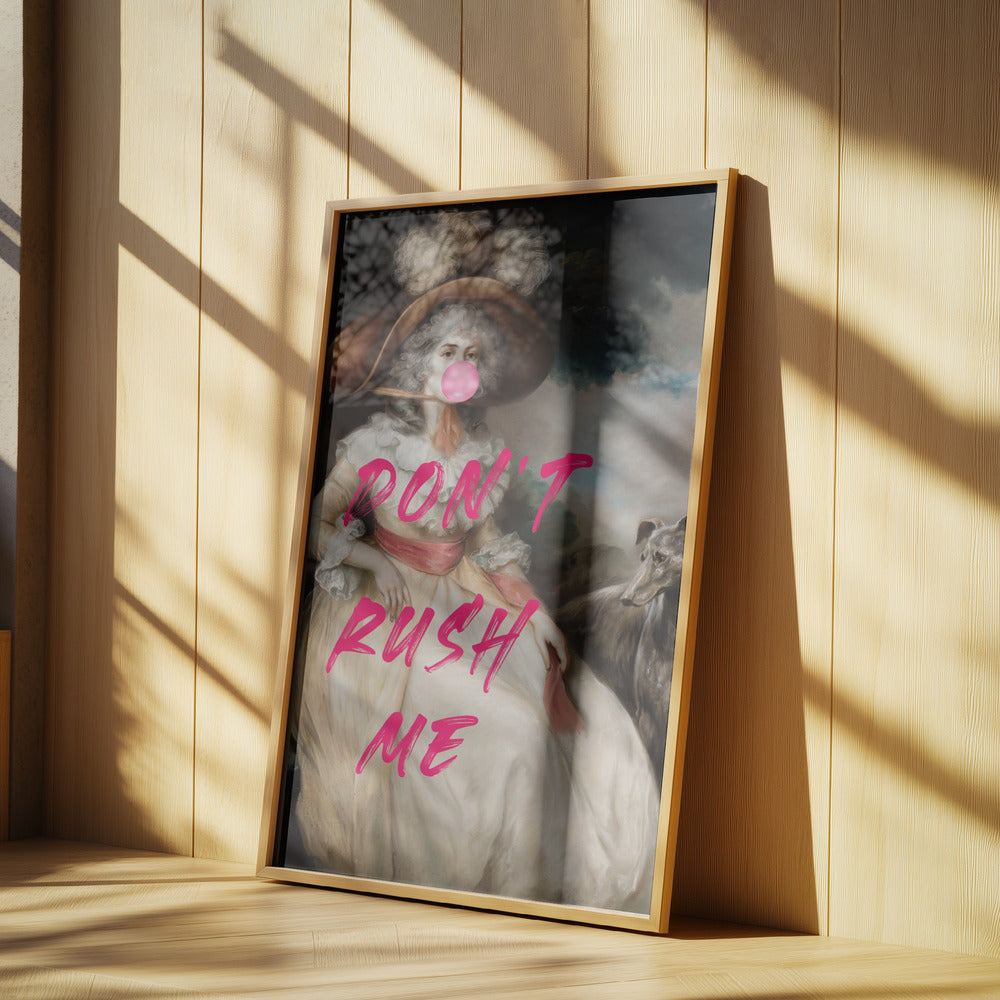 Don&#039;t Ruch Me / Altered Bubble Gum Collage | Poster