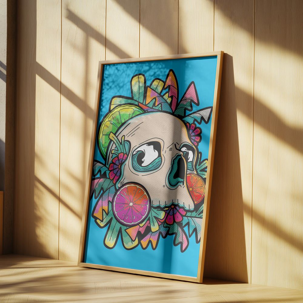 Summer Fruit Skull | Poster