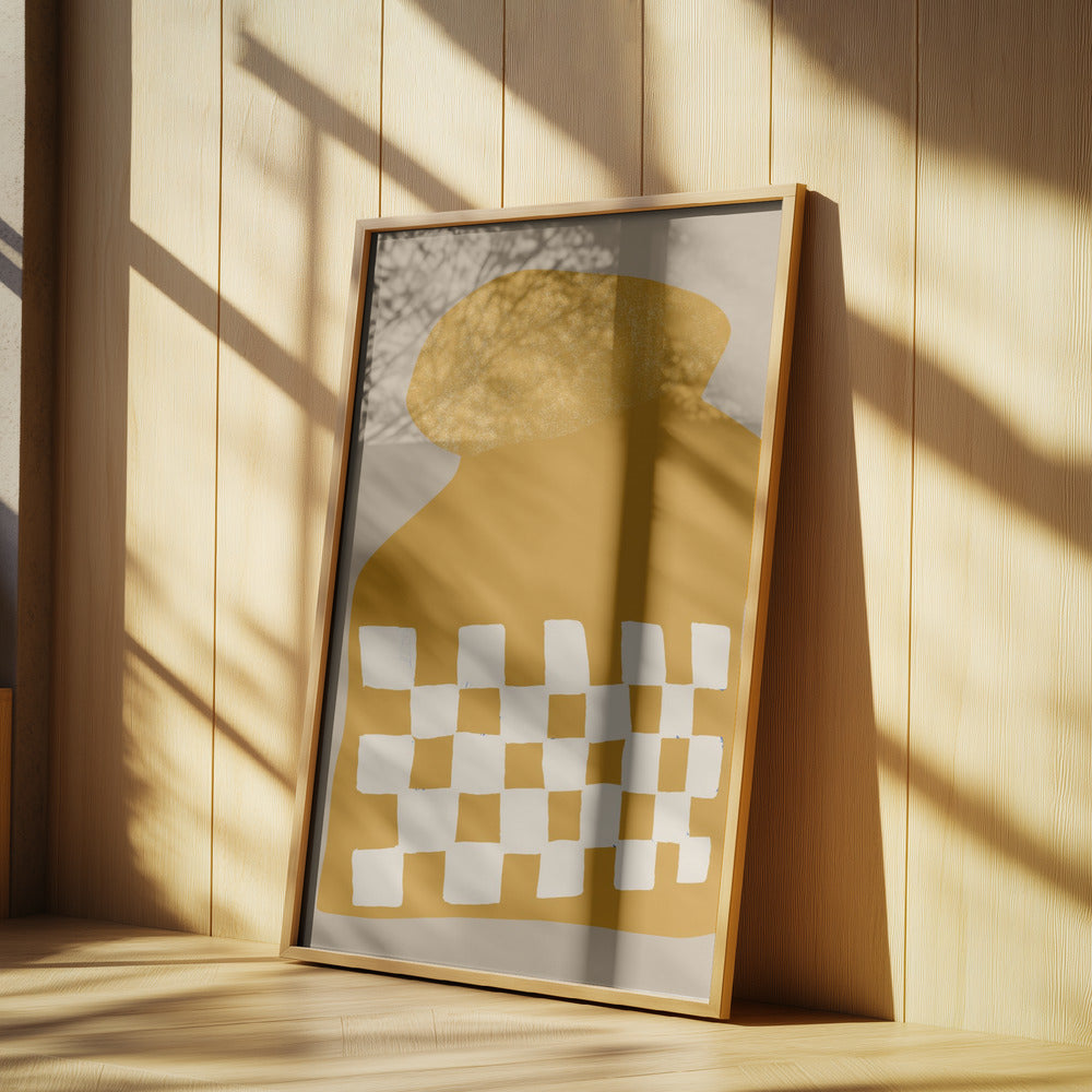 Goldene karierte Form | Poster