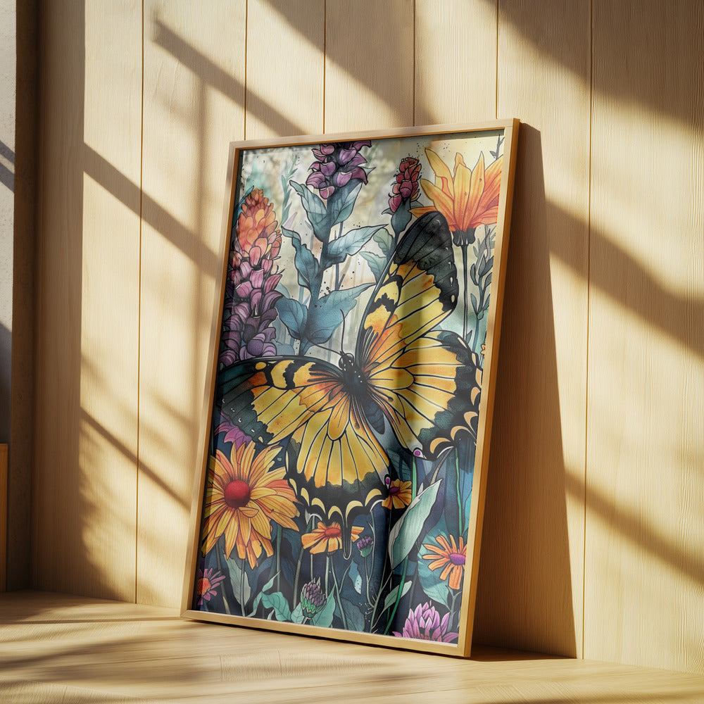 Butterfly watercolor animal art 3 | Poster