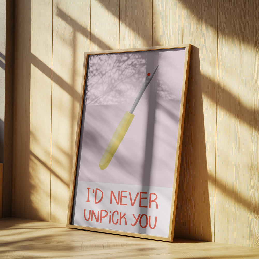 Ich würde dich nie auftrennen | Poster - Kunstdruck