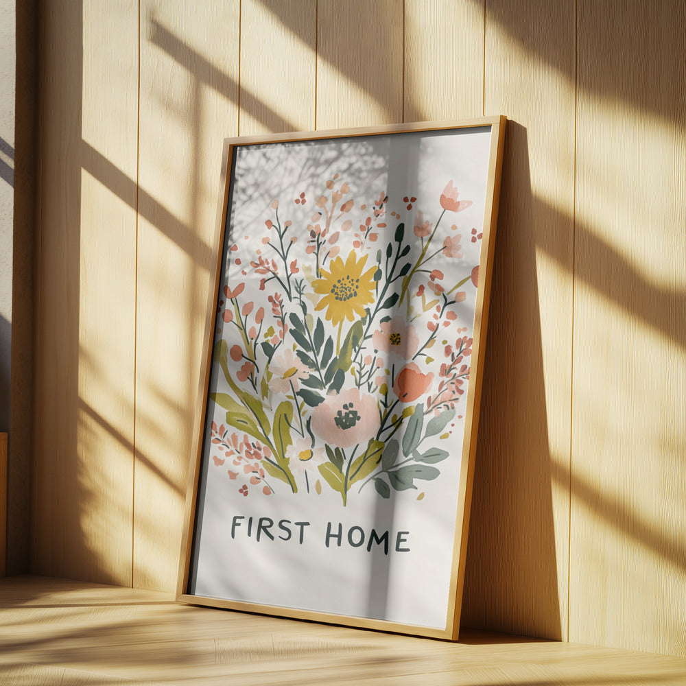 Første hjem (version1) | Plakater - Kunsttryk