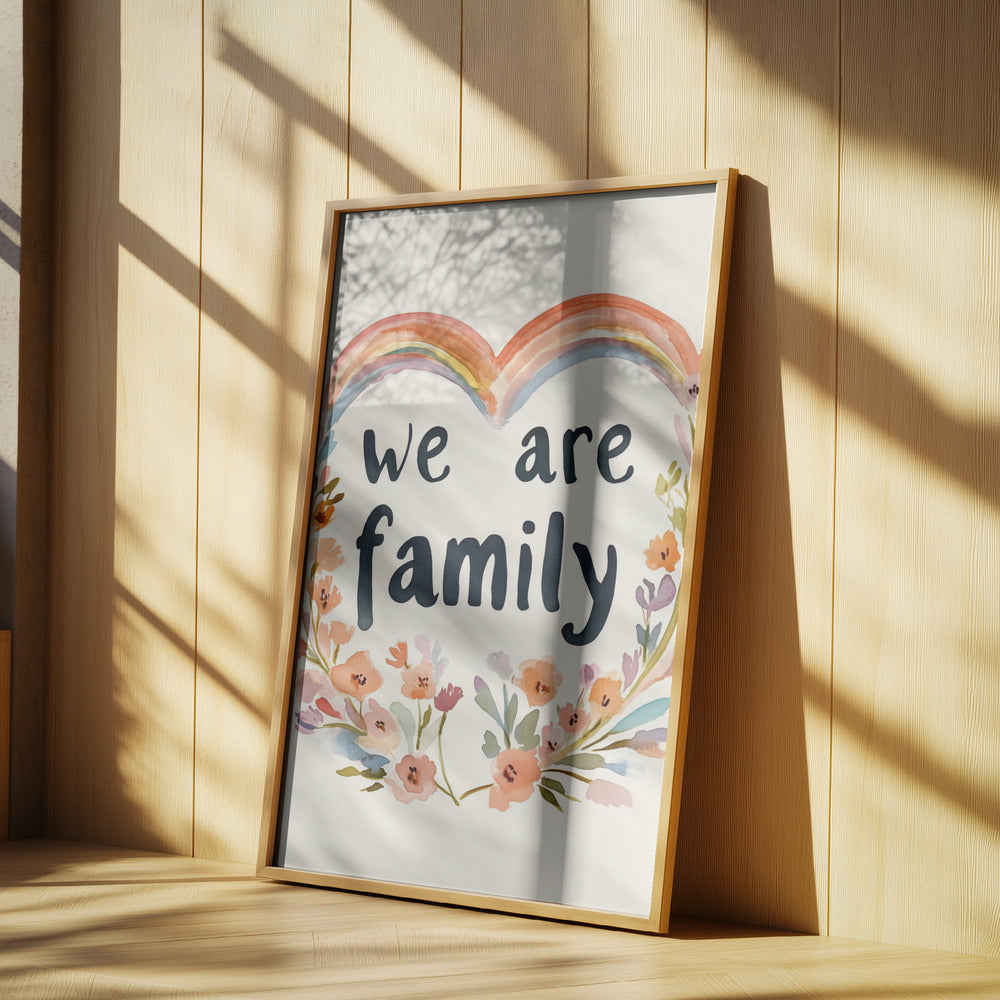 We are family (floral no 02) | Poster