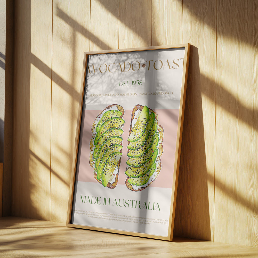 Toast mit Avocado | Poster