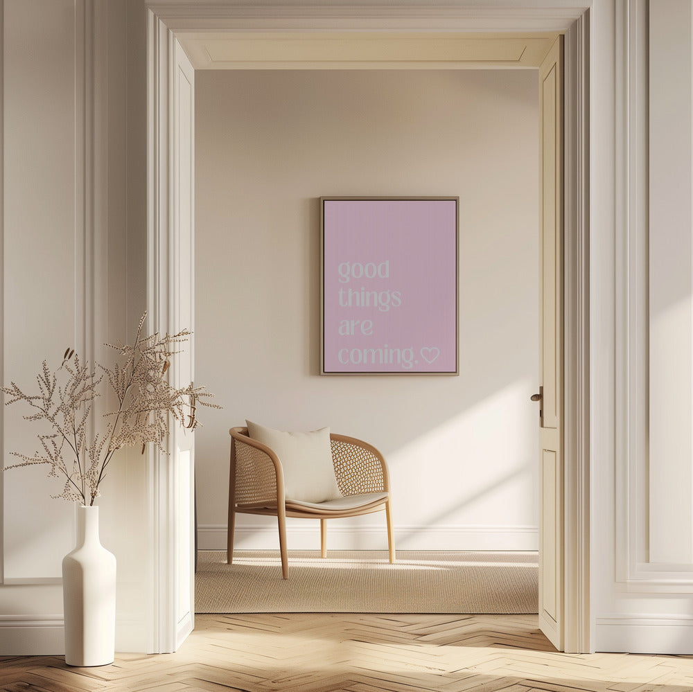Håbefuld lyserød brise | Plakater - Kunsttryk