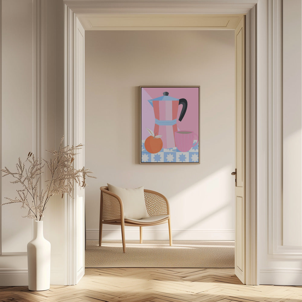 Stillleben mit Moka-Kanne | Poster