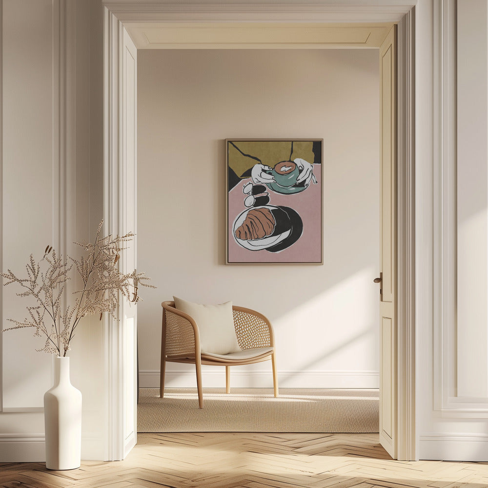 Croissant et café au lait | Poster