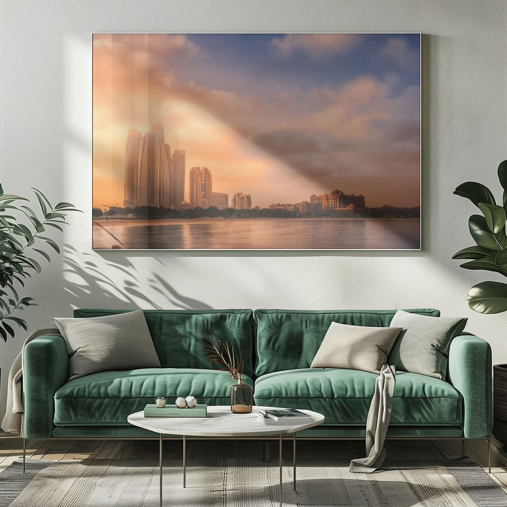 Etihad Towers &amp; Emirates Palace, Abu Dhabi, UAE | Canvas