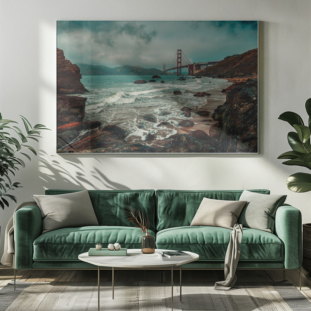 most golden gate 1 | Wydruki na łótnie