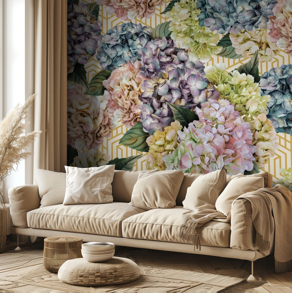 Hortensje_Gold Cream | Fototapeta