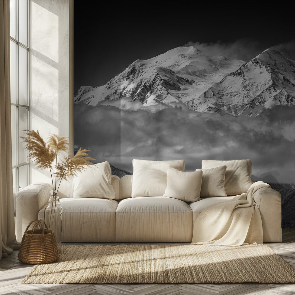 Denali z przeciwległej linii grzbietu | Fototapeta