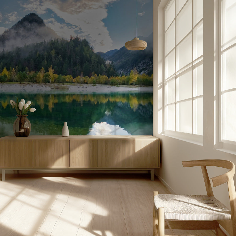 Lago Jasna después de la lluvia | Papel Pintado Fotográfico