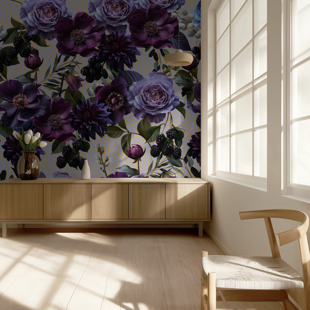 Gothic_Gold Lilac Art | Fototapeten