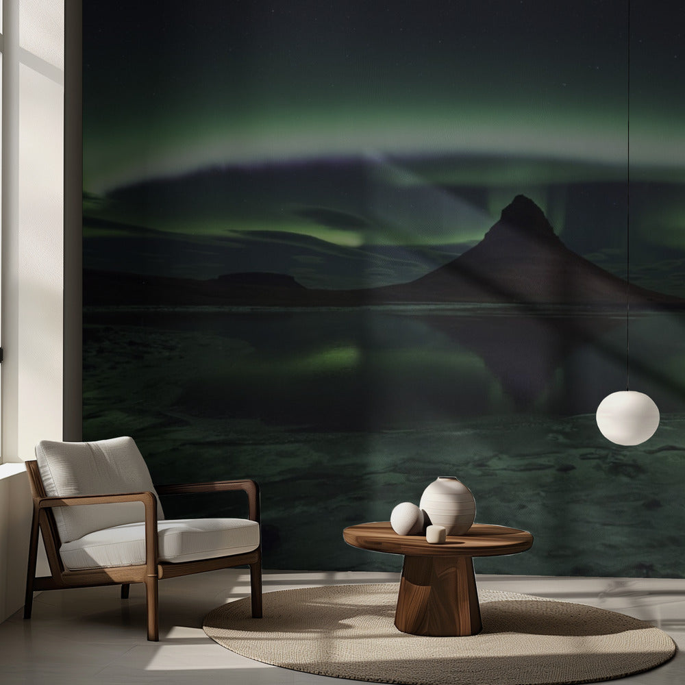 Kirkjufell Aurora | Fototapet