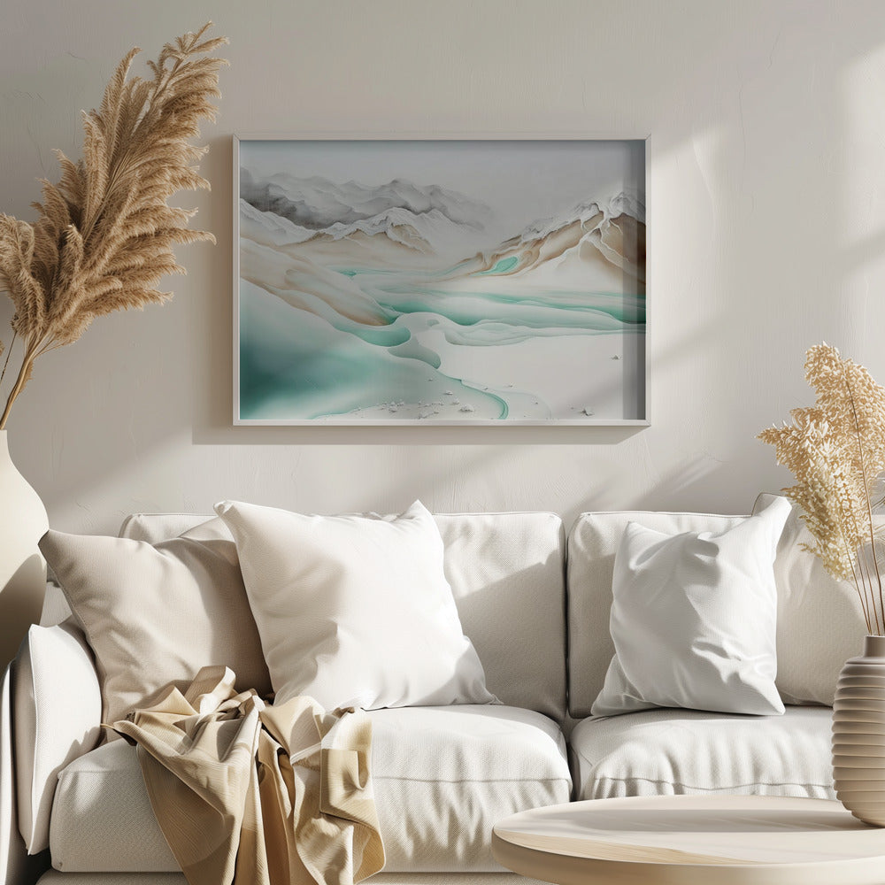 Ruhiger Alpenfluss | Poster