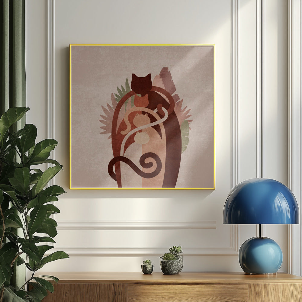 Katzengang Boho Kopie | Poster