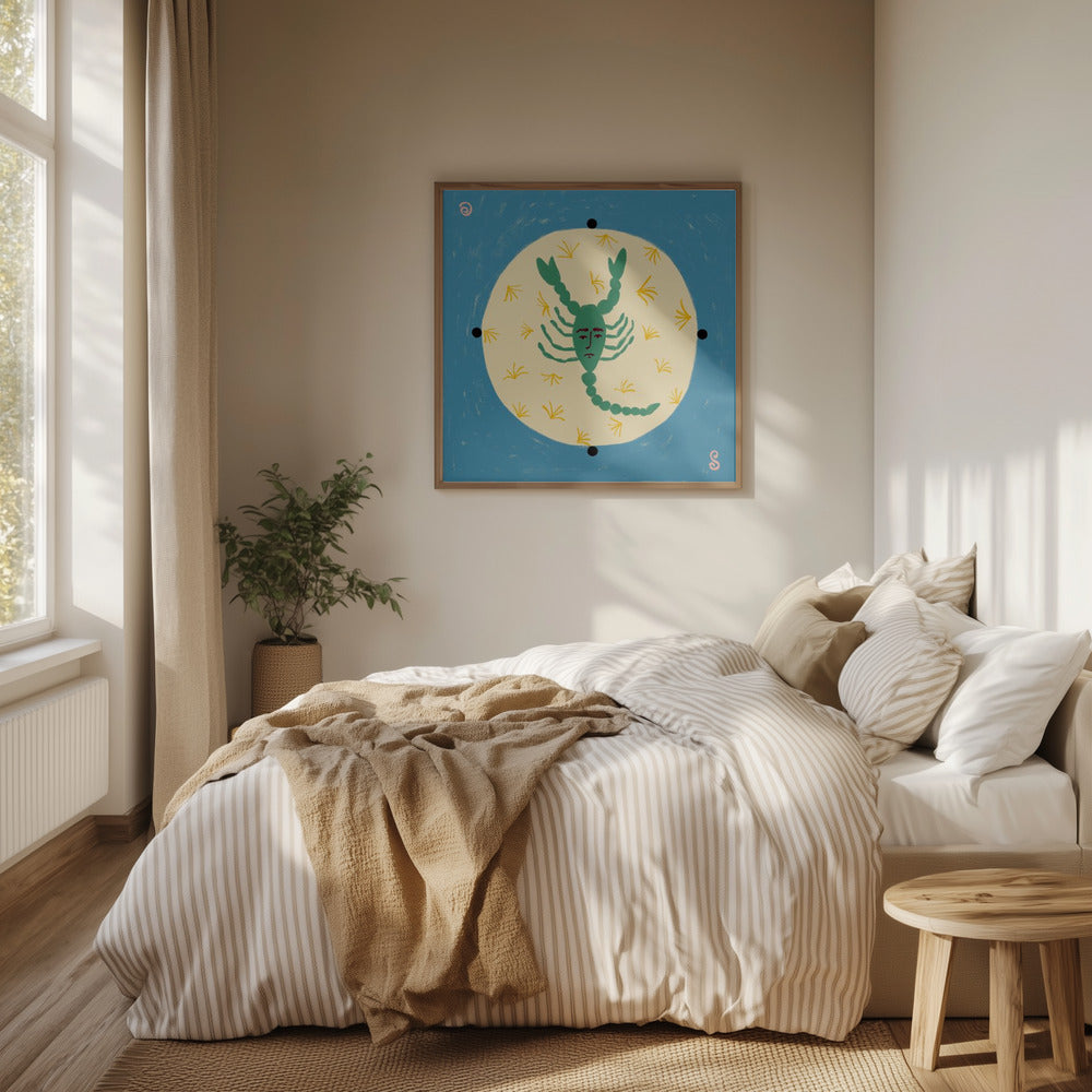 Skorpion med ett mänskligt ansikte | Poster