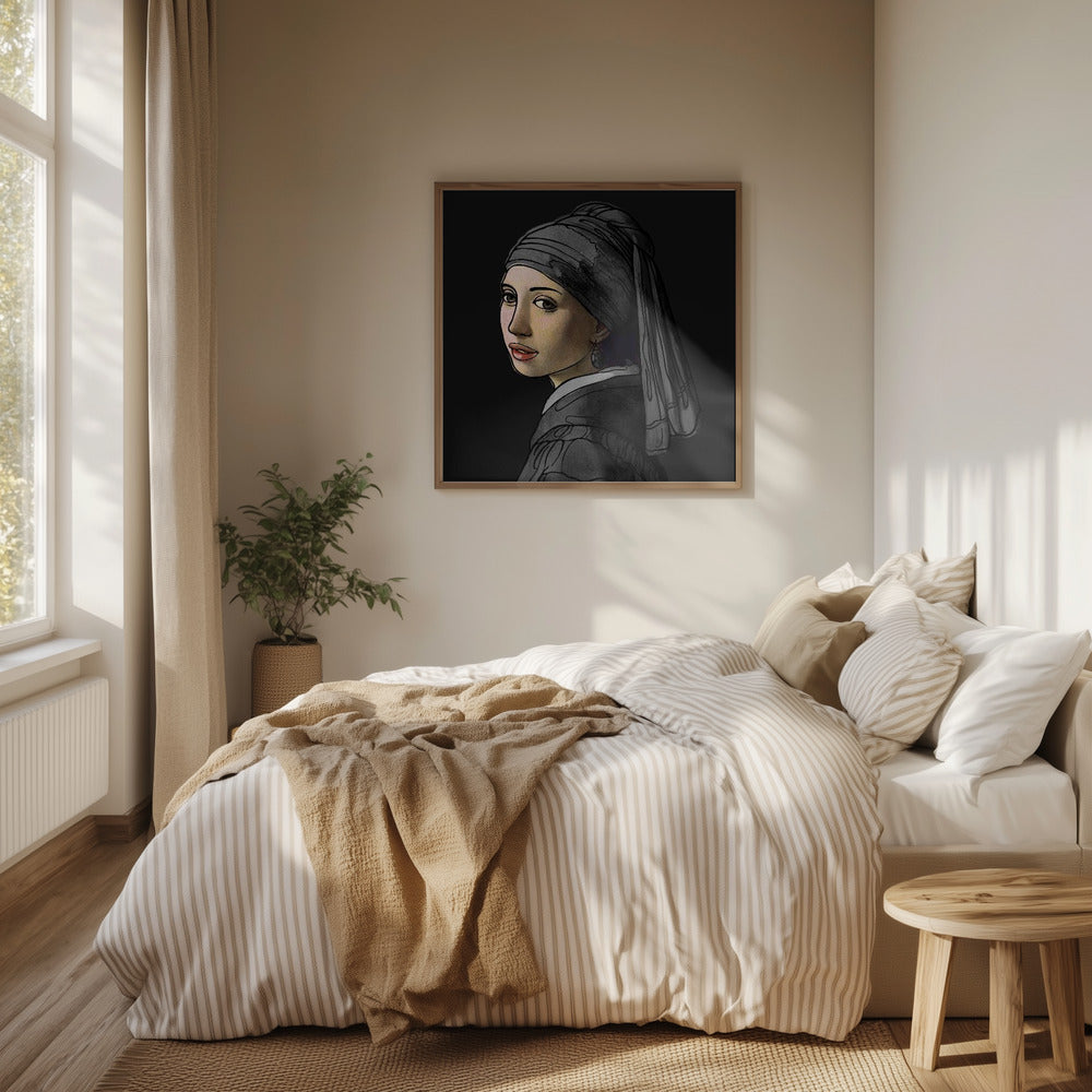 Flicka med pärlörhänge – den klottrade utgåvan | Poster