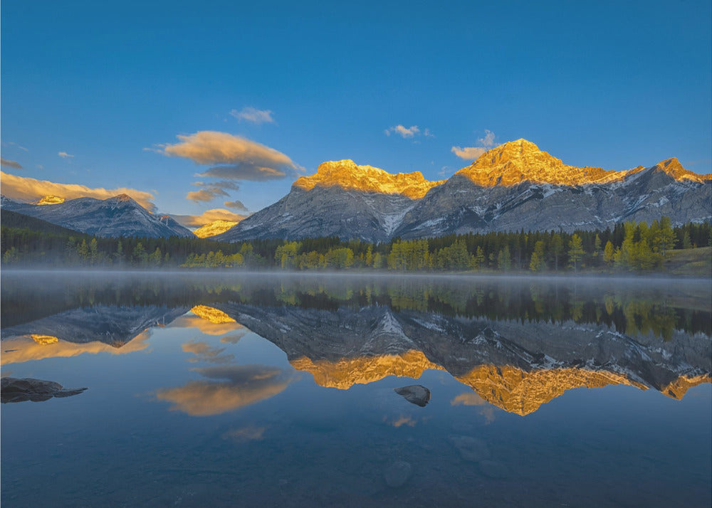 Una mattina perfetta nelle Montagne Rocciose canadesi | Carta da Parati Fotografica