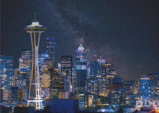 Nuit à Seattle | Papier Peint Photo
