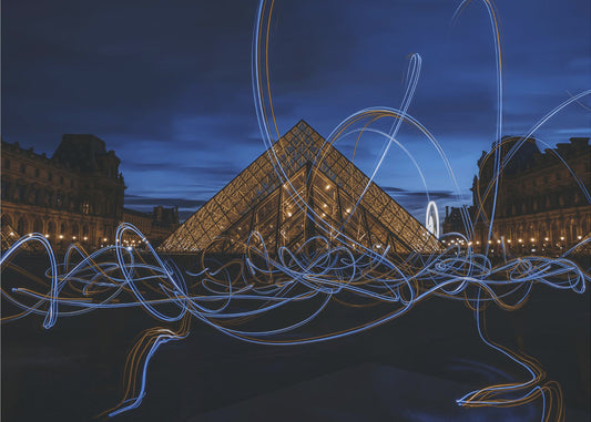Lysmaleri på Louvre Museum | Fototapeter
