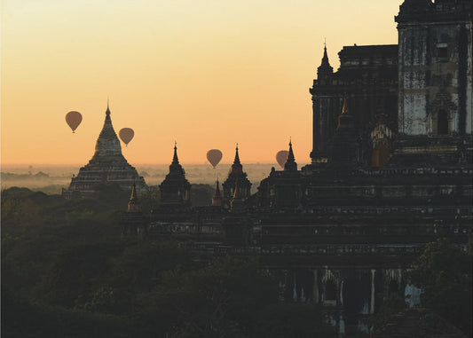 Solopgang i Bagan | Fototapeter