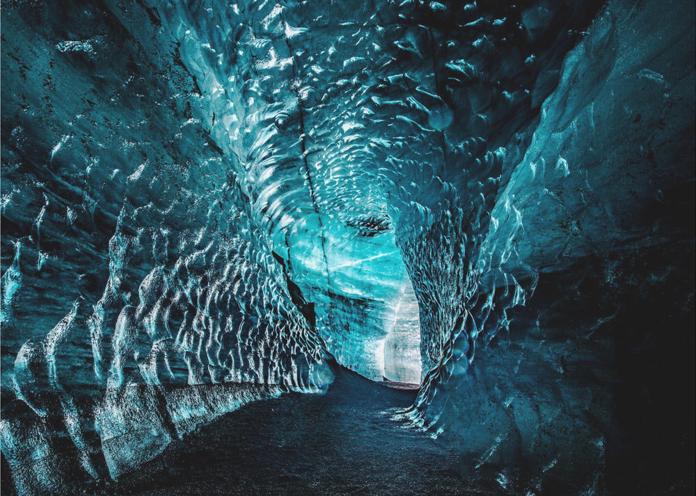 La grotta di ghiaccio gigante | Carta da Parati Fotografica
