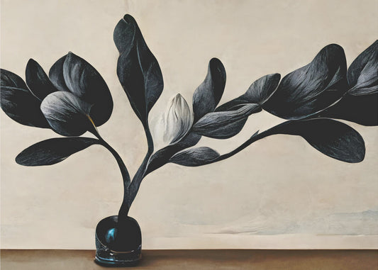 Zwarte Magnolia | Canvasprints