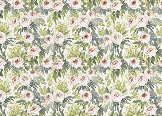 Motif botanique aquarelle Ananada | Papier Peint Photo