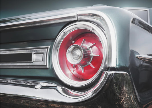 Amerikkalainen klassikkoauto Galaxie 500 1964 Takaosa | Canvastaulut