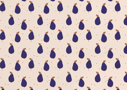 Glade pærer (mønsterdesign) | Fototapeter