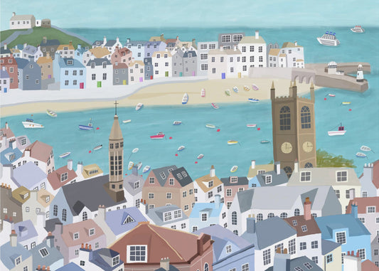 Das wunderschöne St. Ives, Cornwall, Großbritannien von der Künstlerin Carla Daly | Leinwand-Bilder
