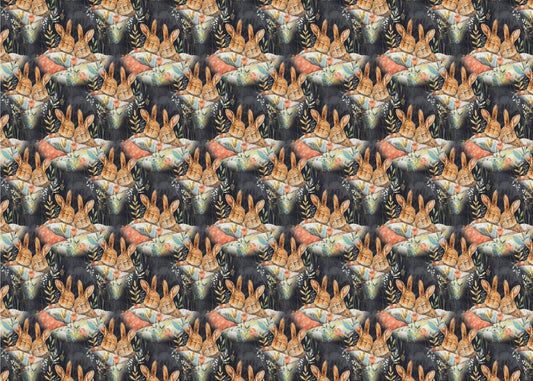 Patrón 9 conejitos | Papel Pintado Fotográfico