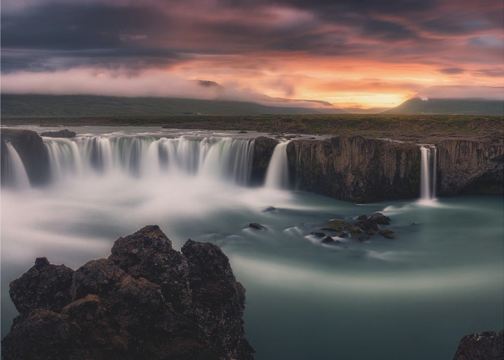 Fuoco e acqua | Carta da Parati Fotografica