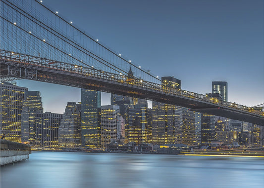 Nueva York – Hora azul sobre Manhattan | Posters  - Impresiones de Arte