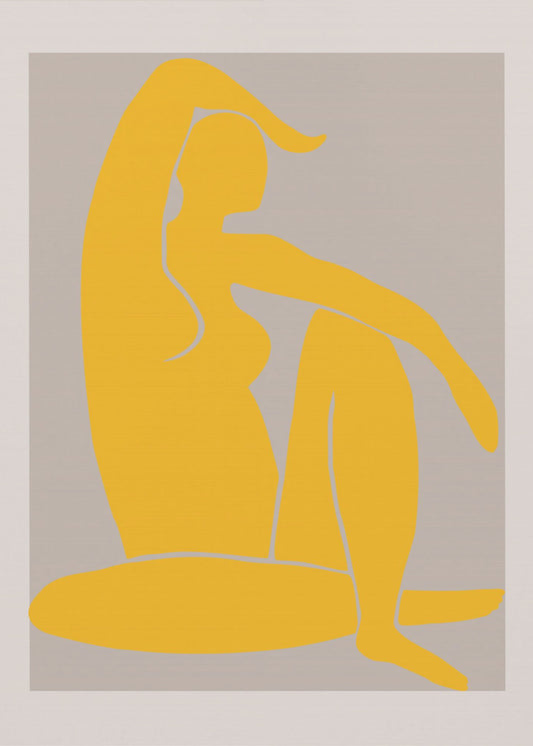 Gul figur | Canvas