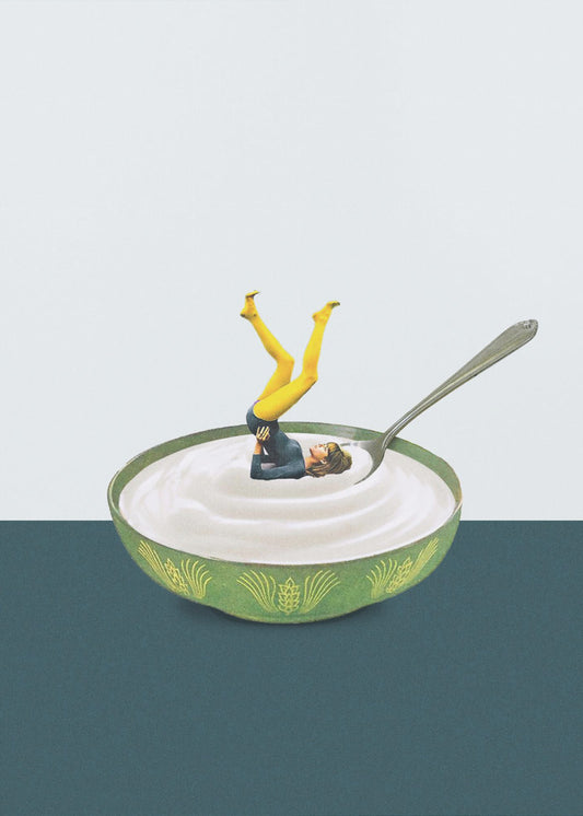 Yoga in mijn yoghurt | Canvasprints