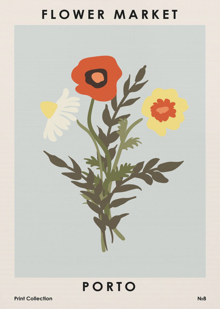 Blomstermarknaden i Porto | Canvas