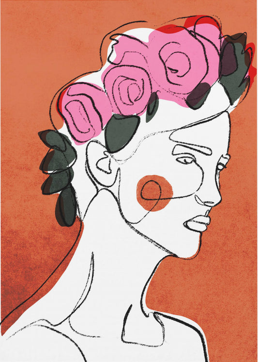 Blommig kontemplation | Poster
